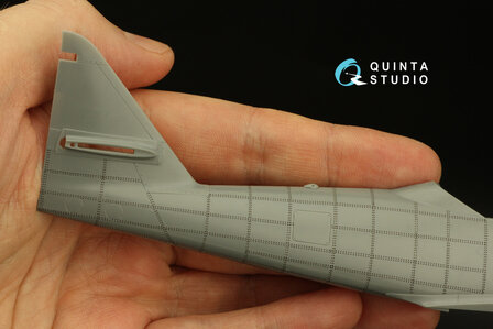 Quinta Studio QRV-027 - Double riveting rows (rivet size 0.10 mm, gap 0.4 mm), Black color, total length 6.7 m/22 ft - 1:72