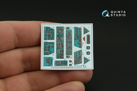 Quinta Studio QDS-48339 - Mi-8MT 3D-Printed &amp; coloured Interior on decal paper (for Zvezda kit) - Small Version - 1:48