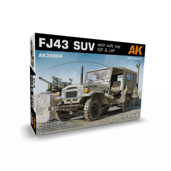 AK35004 - FJ43 SUV with Soft Top IDF &amp; LAF - 1:35 - [AK Interactive]