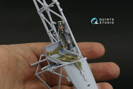 Quinta Studio QD24002 - Hawker Typhoon (Car Door) 3D-Printed &amp; coloured Interior on decal paper (for Airfix kit)  - 1:24
