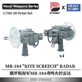 Heavy Hobby NW-700006 - Russian Navy MR-184 &quot;Kite Screech&quot; Fire Control Radar - 1:700