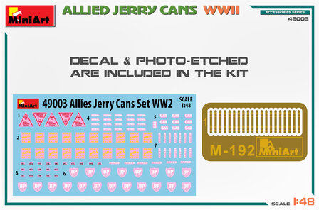 MiniArt 49003 - Allies Jerry Cans Set WWII - 1:48