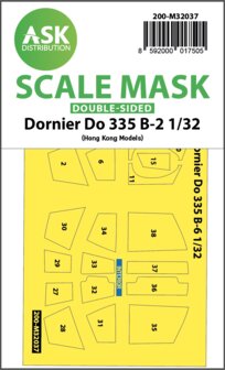 ASK 200-M32037 - Dornier Do 335B-2 double-sided mask for HK Models - 1:32