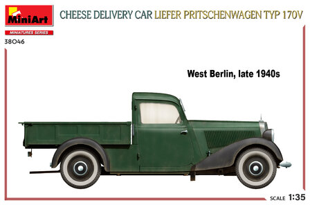 MiniArt 38046 - Cheese Delivery Car Liefer Pritschenwagen Typ 170V - 1:35