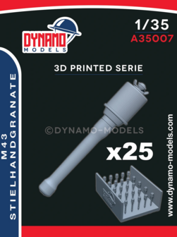 Dynamo Models  A35007 - M43 Stielhandgranate (25 pcs) - 1:35