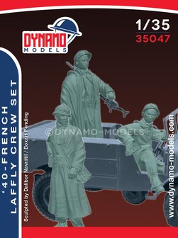 Dynamo Models  35047 - &#039;40 - French Laffly Crew Set - 1:35