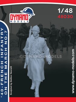 Dynamo Models  48030 - &#039;40 - French Infantry On The March No.7 - 1:48