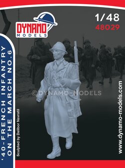 Dynamo Models  48029 - &#039;40 - French Infantry On The March No.6 - 1:48