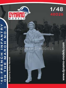 Dynamo Models  48026 - &#039;40 - French Infantry On The March No.3 - 1:48