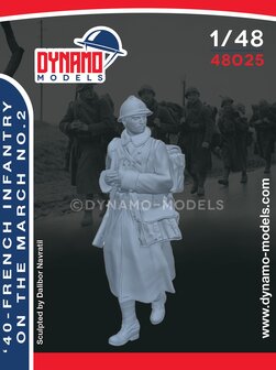 Dynamo Models  48025 - &#039;40 - French Infantry On The March No.2 - 1:48