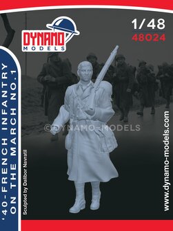 Dynamo Models  48024 - &#039;40 - French Infantry On The March No.1 - 1:48