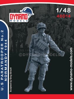 Dynamo Models  48014 - U.S Paratrooper No.2 Normandy 1944 - 1:48