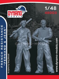 Dynamo Models  48003 - French Resistance &quot;Ferdinand &amp; Jean&quot; - 1:48