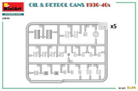 MiniArt 49006 - Oil &amp; Petrol Cans 1930-40s - 1:48