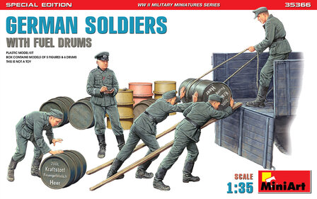 MiniArt 35366 - German Soldiers With Fuel Drums. SPECIAL EDITION - 1:35