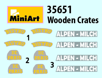 MiniArt 35651 - Wooden Crates - 1:35