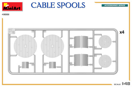 MiniArt 49008 - Cable Spools - 1:48