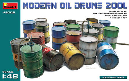 MiniArt 49009 - Modern Oil Drums 200L - 1:48