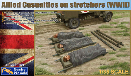 Gecko Models 35GM0049 - Alied Casualties On Stretchers (WWII) - 1:35