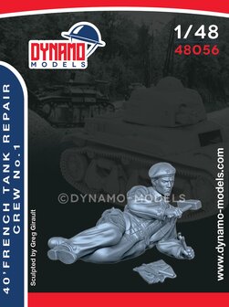 Dynamo Models  48056 - 40 - French Tank Repair Crew No. 1 - 1:48