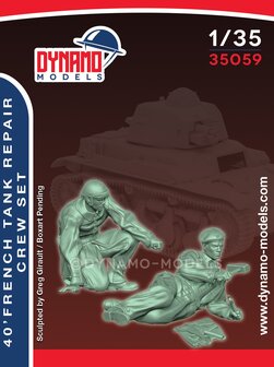 Dynamo Models  35059 - 40 - French Tank Repair Crew Set - 1:35