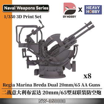 Heavy Hobby NW-350008 - Regia Marina Breda Dual 20mm/65 AA Guns - 1:350