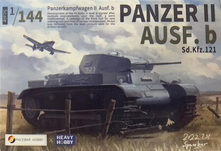 Heavy Hobby HH-14011 - WWII German Panzer II Ausf.b - 1:144