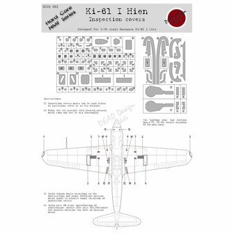 Dead Design Models HC32001 - Ki-61 I Hien Inspection Covers (For Hasegawa kit) - 1:32