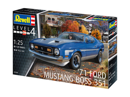 Revell 07699 - &#039;71 Ford Mustang Boss 351 - 1:25