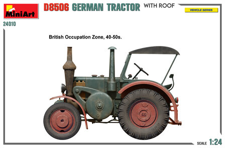 MiniArt 24010 - German Tractor D8506 With Roof - 1:24