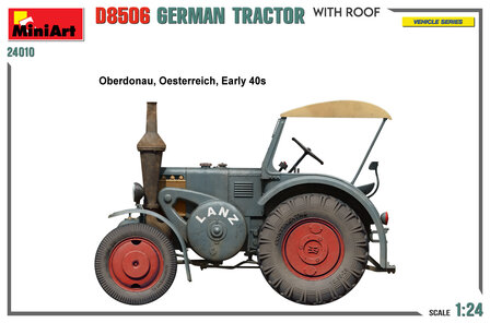 MiniArt 24010 - German Tractor D8506 With Roof - 1:24