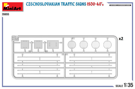 MiniArt 35655 - Czechoslovakian Traffic Signs 1930-40&rsquo;s - 1:35