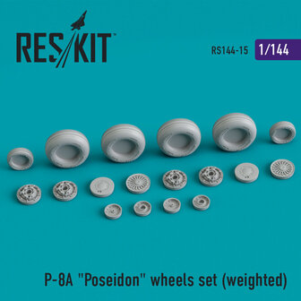 RS144-0015 - P-8A &quot;Poseidon&quot; wheels set (weighted) - 1:144 - [RES/KIT]