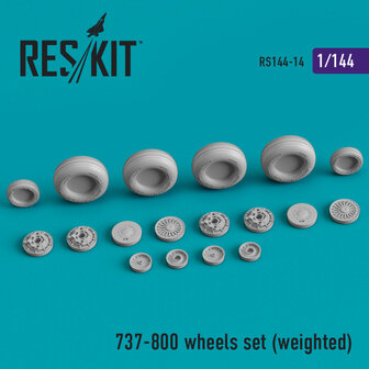 RS144-0014 - 737-800 wheels set (weighted) - 1:144 - [RES/KIT]