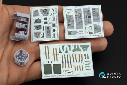 Quinta Studio QD+48261 - Tornado GR.1 3D-Printed &amp; coloured Interior on decal paper (for Revell) (with 3D-printed resin parts) - 1:48