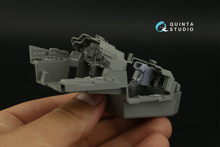 Quinta Studio QD+35106 - AH-64D 3D-Printed &amp; coloured Interior on decal paper (Takom)  (with 3D-printed resin parts) - 1:35