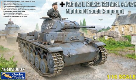 Gecko Models 16GM0007 - Pz.kpfw II (Sd.Kfz. 121) Ausf. B (French Campaign) - 1:16