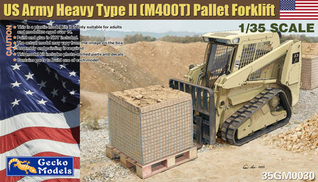 Gecko Models 35GM0030 - US Army Heavy Type II (M400T) Pallet Forklift - 1:35