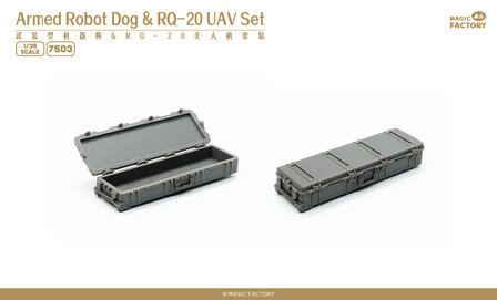 Magic Factory 7503 - Armed Robot Dog &amp; RQ-20 UAV Set  - 1:35