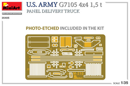 MiniArt 35405 - U.S. Army G7105 4x4 1,5 t Panel Delivery Truck - 1:35