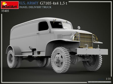 MiniArt 35405 - U.S. Army G7105 4x4 1,5 t Panel Delivery Truck - 1:35