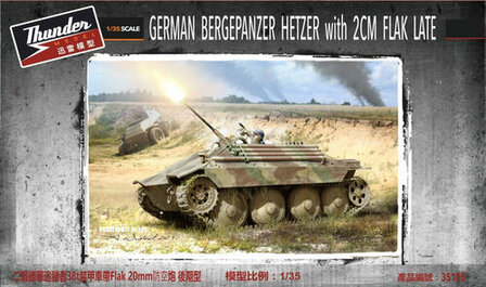 Thunder Model 35105 German Bergepanzer Hetzer with 2cm Flak Late