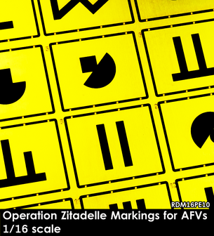 RDM16PE10 - Operation Zitadelle Markings for AFVs - 1:16 - [RADO Miniatures]