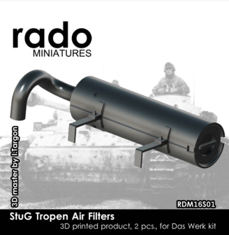 RDM16S01 - StuG III Tropen Air Filters (all models) - 1:16 - [RADO Miniatures]