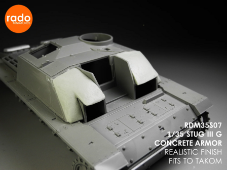 RDM35S07 - StuG III G Concrete Armor for Takom - 1:35 - [RADO Miniatures]