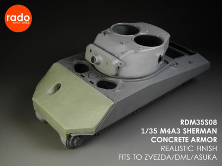 RDM35S08 - M4A3 Sherman Concrete Armor - 1:35 - [RADO Miniatures]