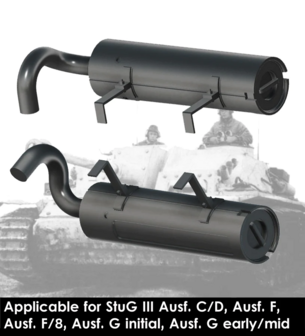 RDM35S10 - StuG III Tropen Air Filters (all models) - 1:35 - [RADO Miniatures]