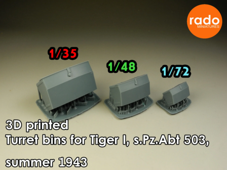 RDM35S12 - Tiger I turret bin, s.Pz.Abt. 503, summer 1943 - 1:35 - [RADO Miniatures]
