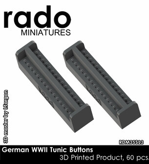 RDM35S13 - German WWII Tunic Buttons - 1:35 - [RADO Miniatures]