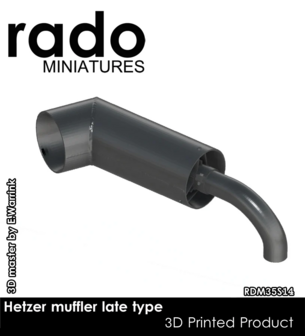 RDM35S14 - Hetzer muffler late type - 1:35 - [RADO Miniatures]